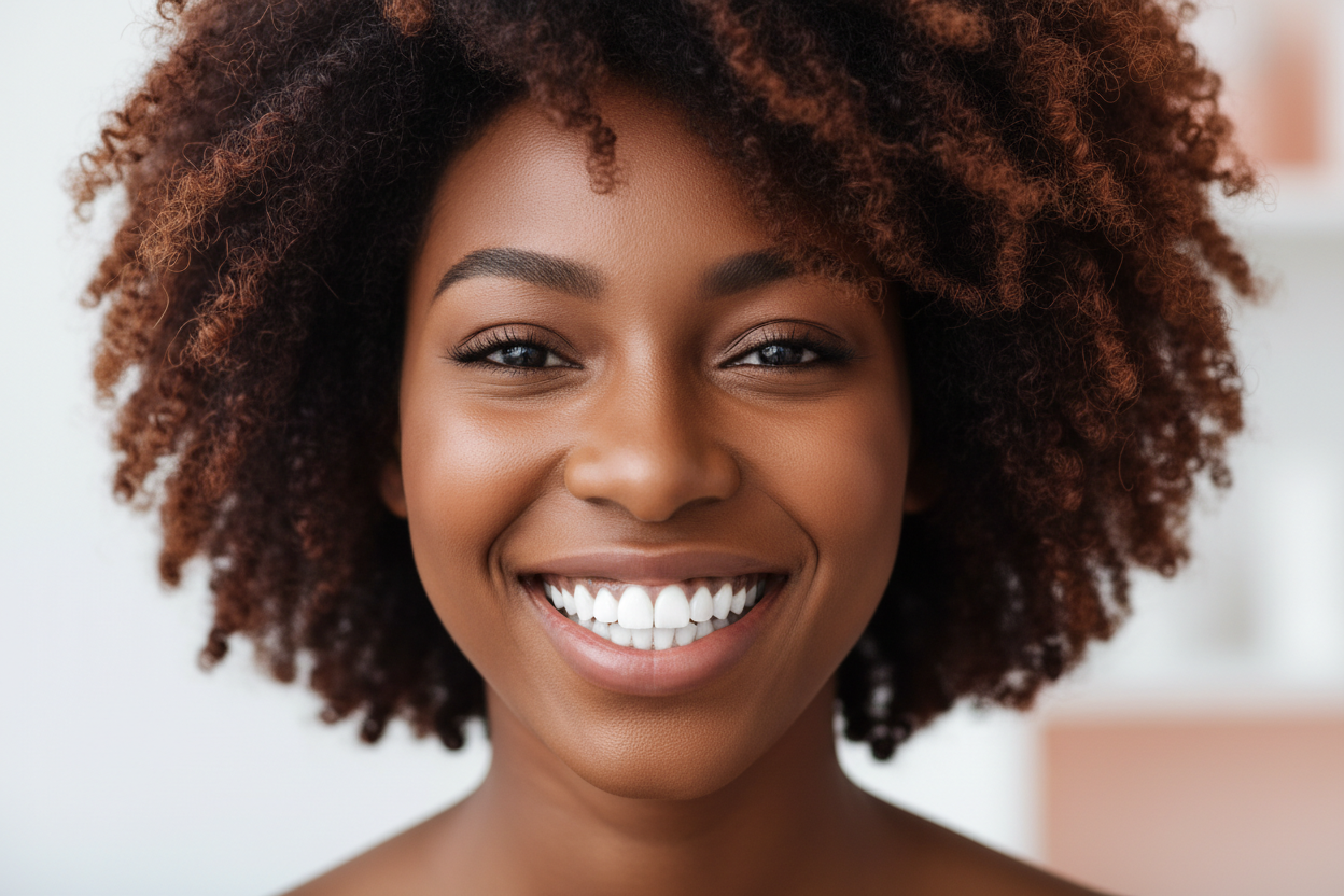 blanchiment dentaire femme afro